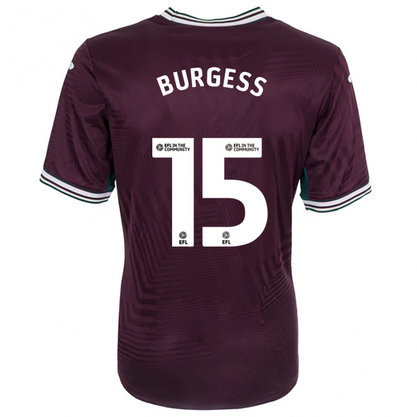 ילדים כדורגל קמרון בורג׳ס #15 חלודה אדום לבן הרחק ג'רזי 2025/26