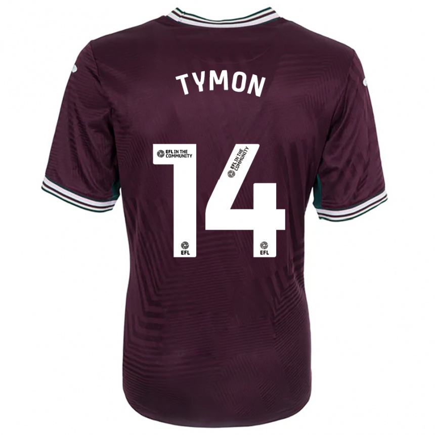 ילדים כדורגל ג'וש טיימון #14 חלודה אדום לבן הרחק ג'רזי 2025/26 ילדים כדורגל ג'וש טיימון #14 חלודה אדום לבן הרחק ג'רזי 2025/26