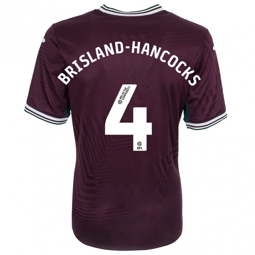 ילדים כדורגל Sophie Brisland-Hancocks #4 חלודה אדום לבן הרחק ג'רזי 2025/26