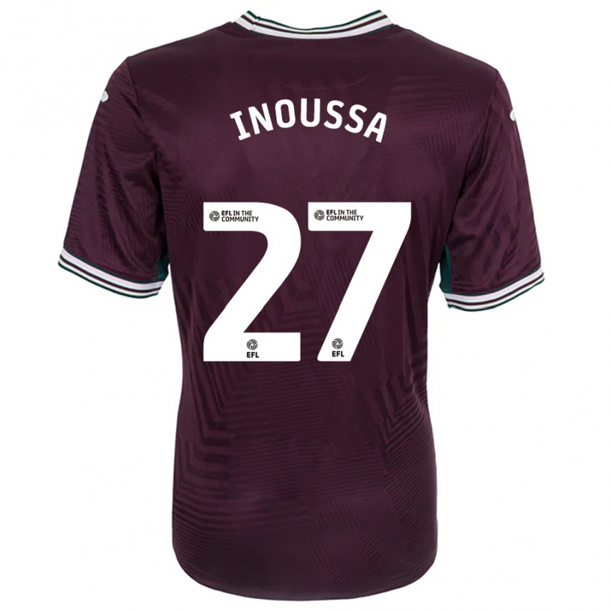 ילדים כדורגל Zeidane Inoussa #27 חלודה אדום לבן הרחק ג'רזי 2025/26