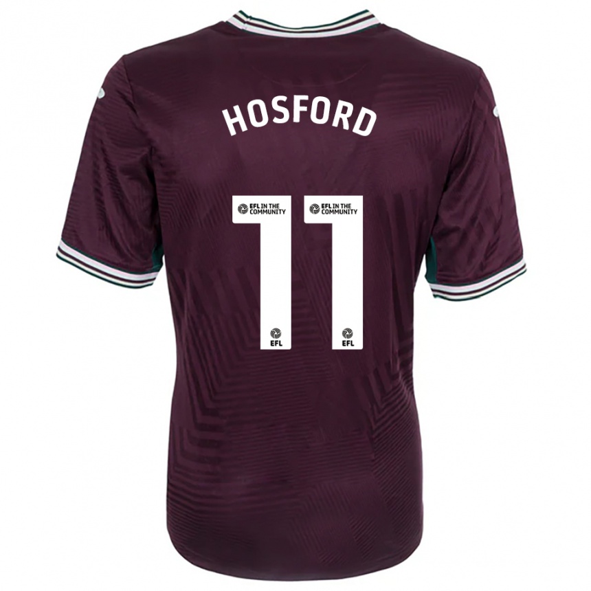 ילדים כדורגל קייטי הוספורד #11 חלודה אדום לבן הרחק ג'רזי 2025/26