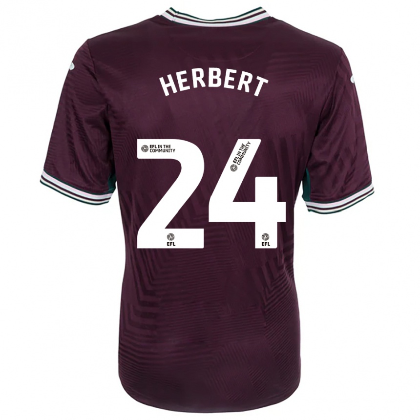 ילדים כדורגל צ'לסי הרברט #24 חלודה אדום לבן הרחק ג'רזי 2025/26