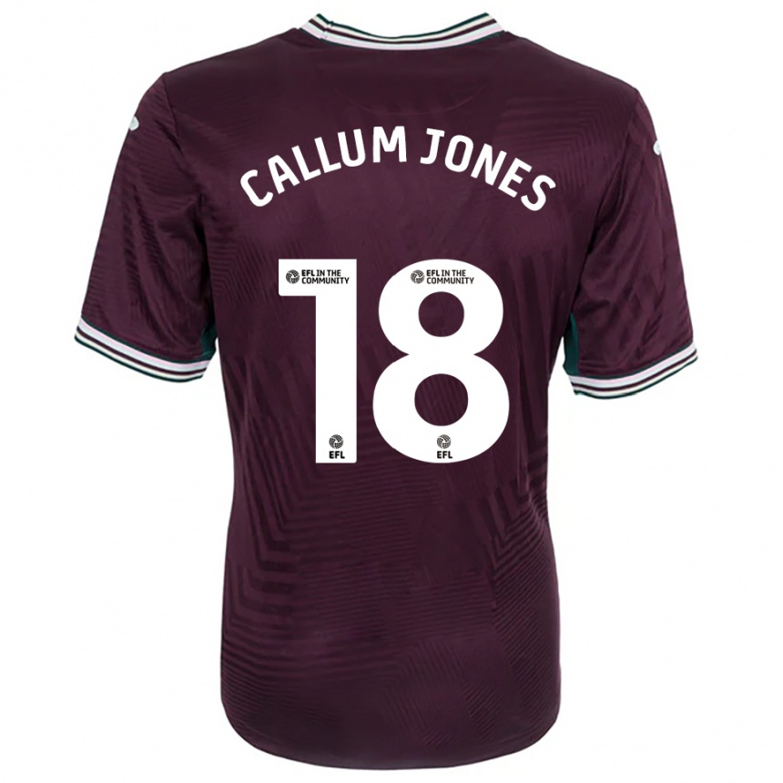 ילדים כדורגל קאלוס ג'ונס #18 חלודה אדום לבן הרחק ג'רזי 2025/26