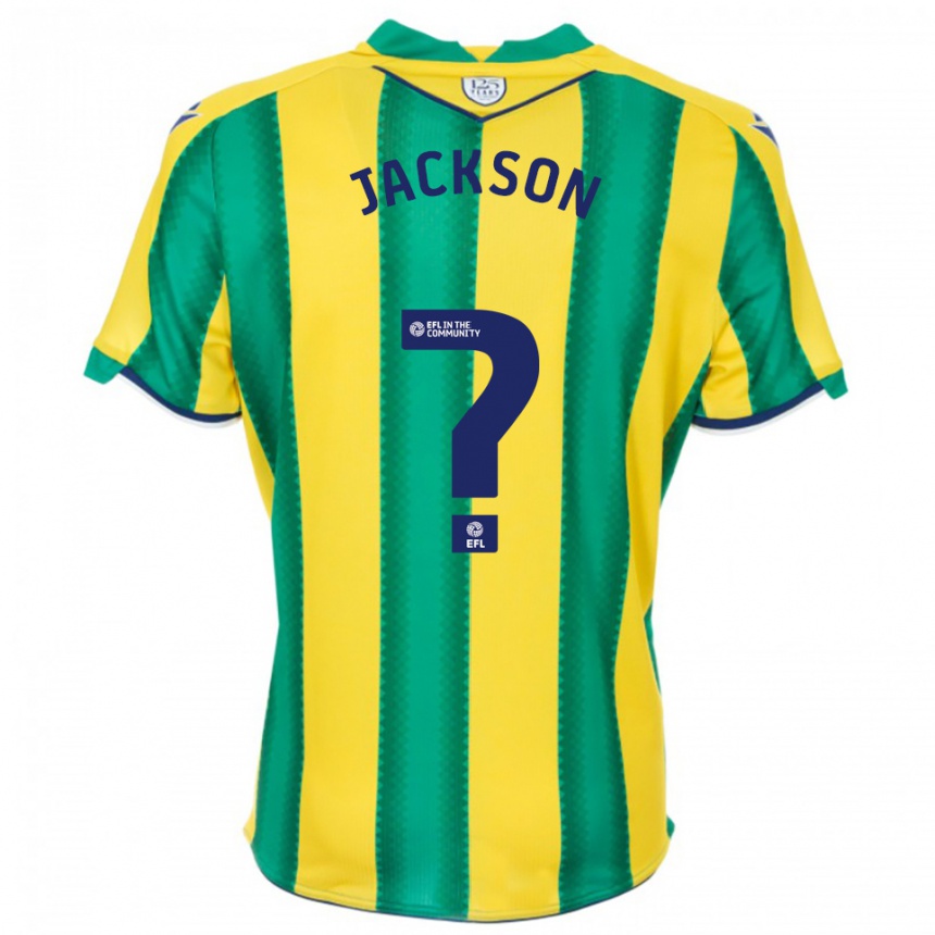 ילדים כדורגל Theo Jackson #0 צהוב ירוק הרחק ג'רזי 2025/26