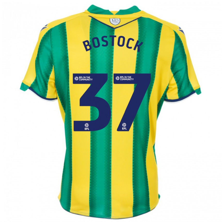 ילדים כדורגל אוליבר בוסטוק #37 צהוב ירוק הרחק ג'רזי 2025/26