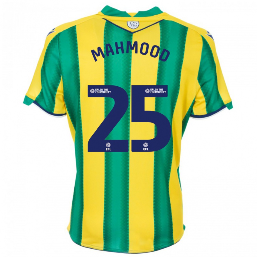 ילדים כדורגל מחמוד #25 צהוב ירוק הרחק ג'רזי 2025/26