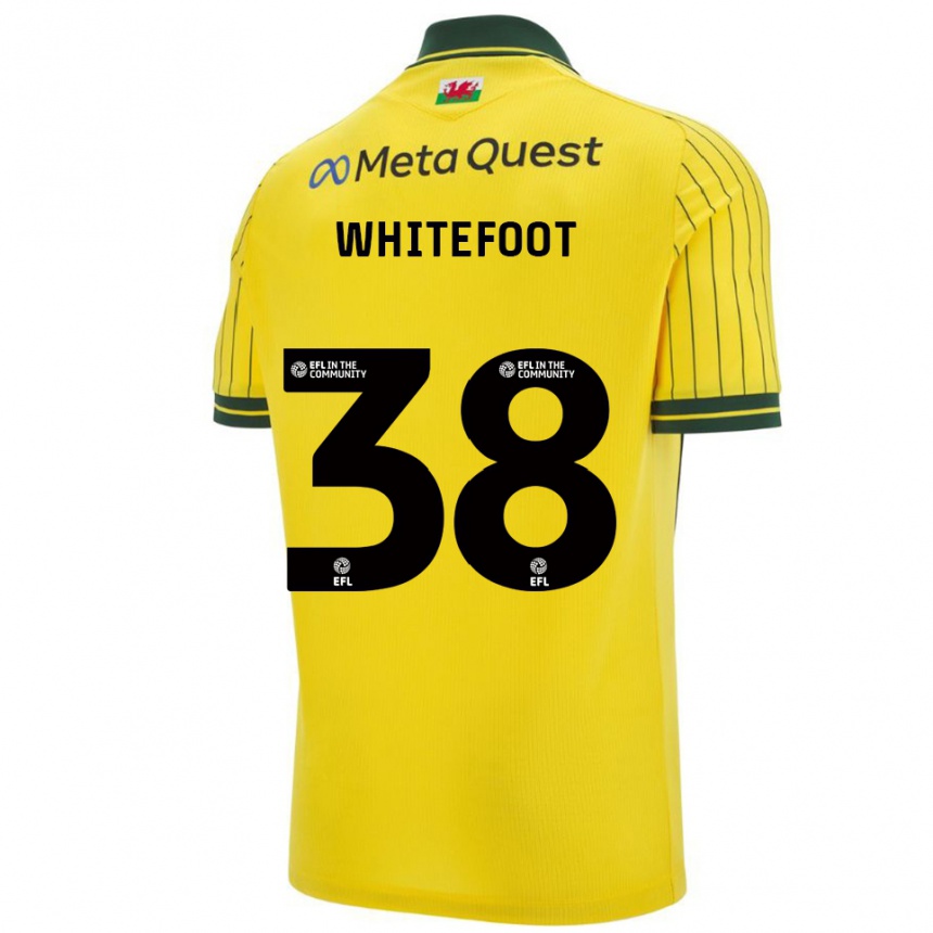 ילדים כדורגל לילי ווייטפוט #38 צהוב ירוק הרחק ג'רזי 2025/26