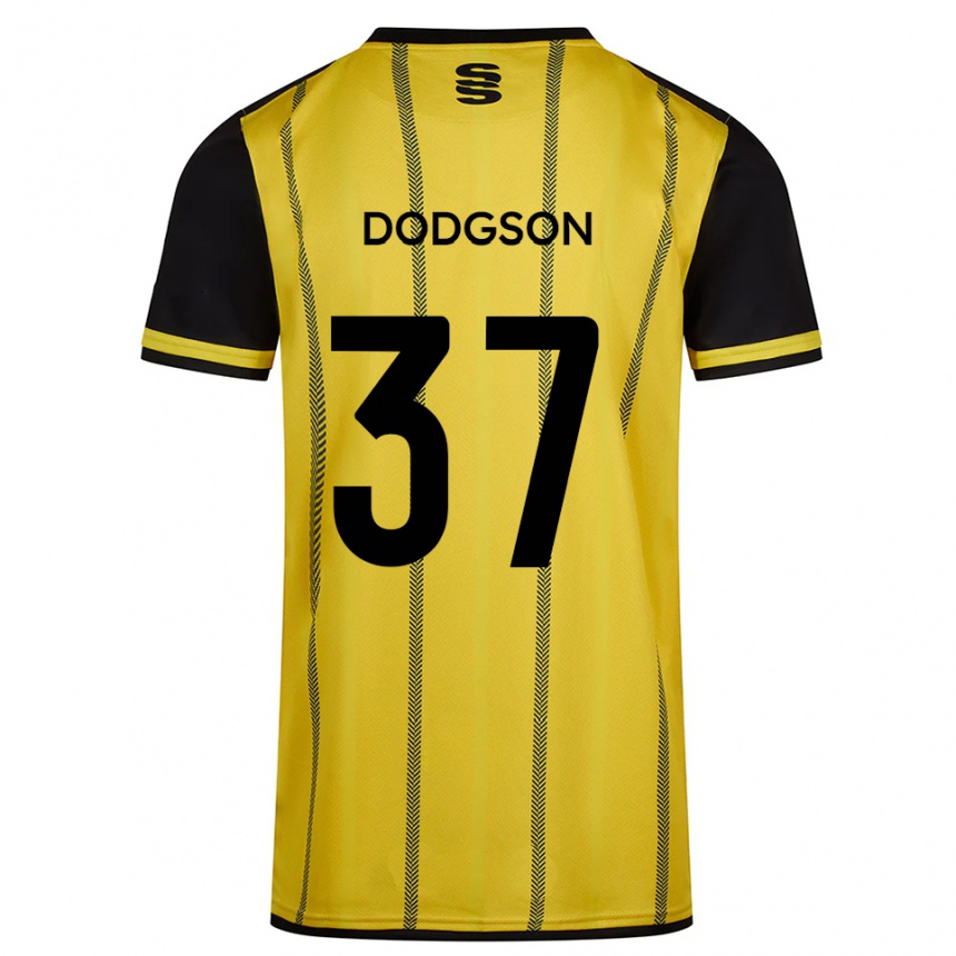 ילדים כדורגל איוואן דודגסון #37 צהוב שחור הרחק ג'רזי 2025/26