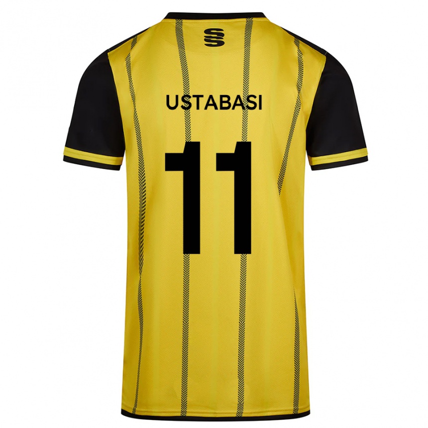 ילדים כדורגל ג'ונתן אוסטבאשי #11 צהוב שחור הרחק ג'רזי 2025/26
