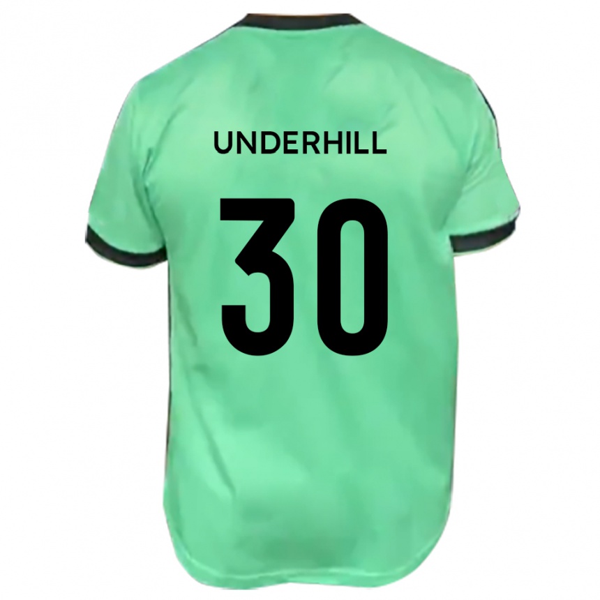 ילדים כדורגל Connor Underhill #30 טורקיז שחור הרחק ג'רזי 2025/26