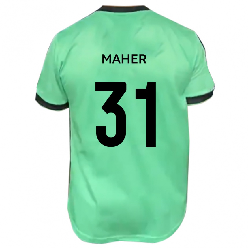 ילדים כדורגל ניאל מאהר #31 טורקיז שחור הרחק ג'רזי 2025/26