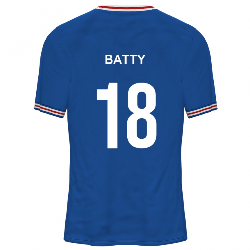 ילדים כדורגל דניאל באטי #18 כחול דודג'ר הרחק ג'רזי 2025/26