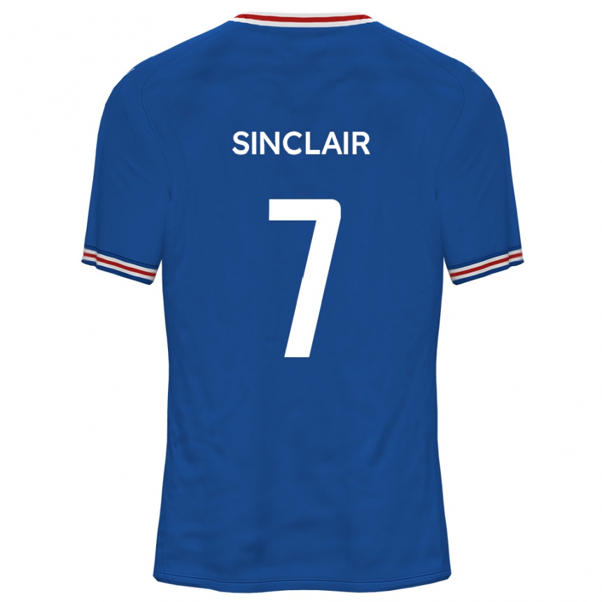 ילדים כדורגל טייריס סינקלייר #7 כחול דודג'ר הרחק ג'רזי 2025/26
