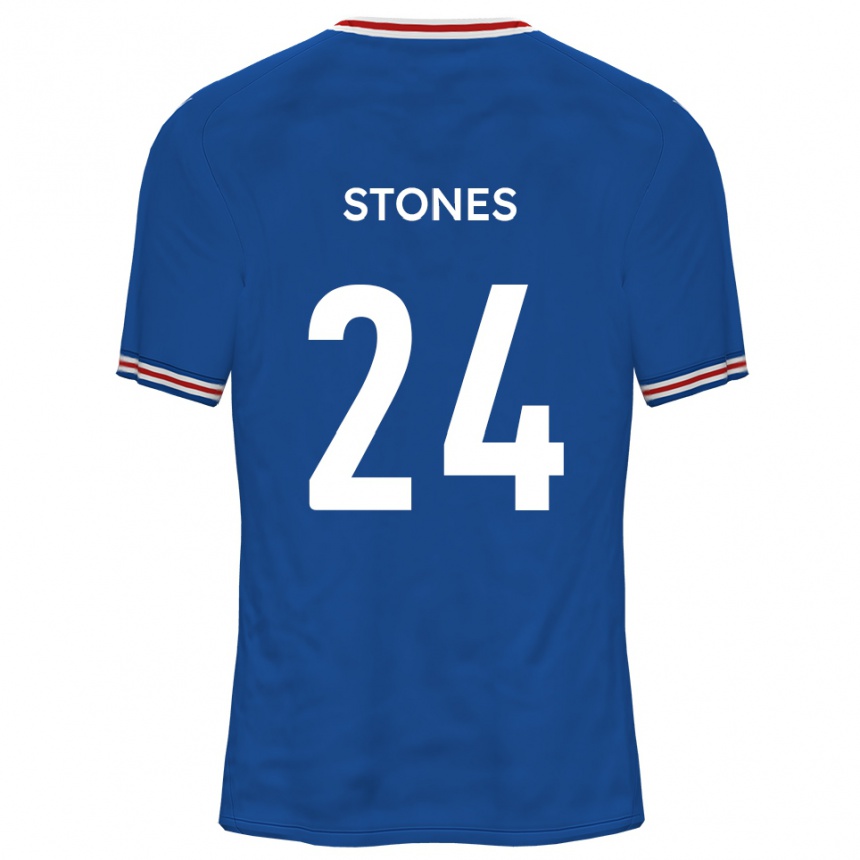 ילדים כדורגל ג׳וש סטונס #24 כחול דודג'ר הרחק ג'רזי 2025/26