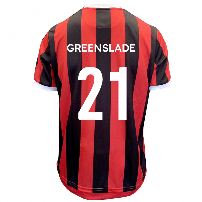 ילדים כדורגל הארווי גרינסלייד #21 אדום שחור הרחק ג'רזי 2025/26