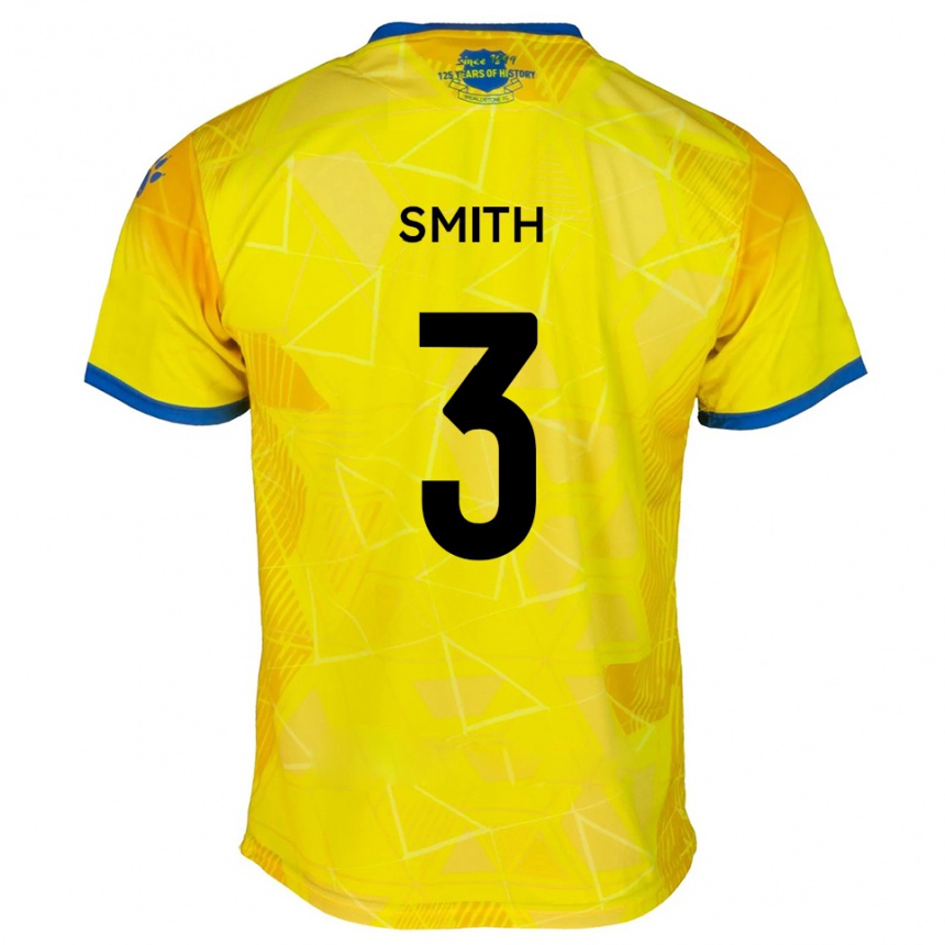 ילדים כדורגל קלים סמית׳ #3 צהוב כחול הרחק ג'רזי 2025/26
