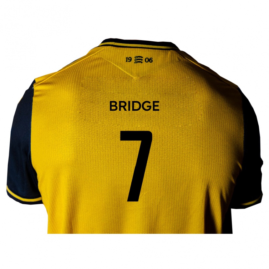 ילדים כדורגל ג'ק ברידג' #7 צהוב שחור הרחק ג'רזי 2025/26