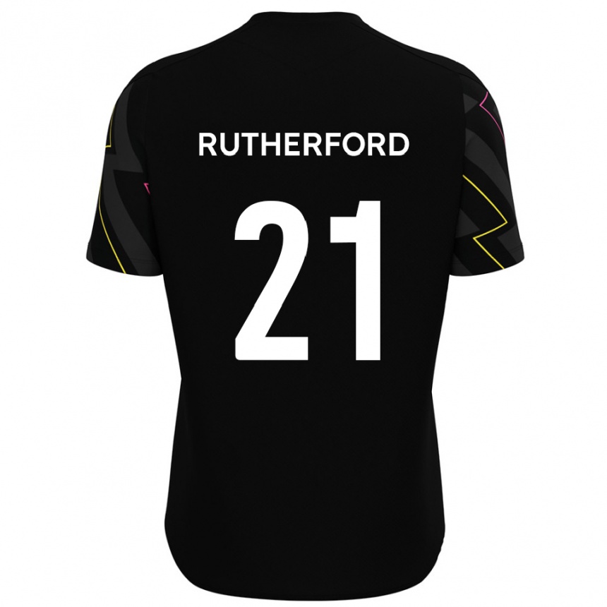 ילדים כדורגל אוסקר ת׳ור ראת׳רפורד #21 שחור אפור הרחק ג'רזי 2025/26