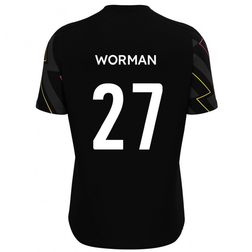 ילדים כדורגל בן וורמן #27 שחור אפור הרחק ג'רזי 2025/26