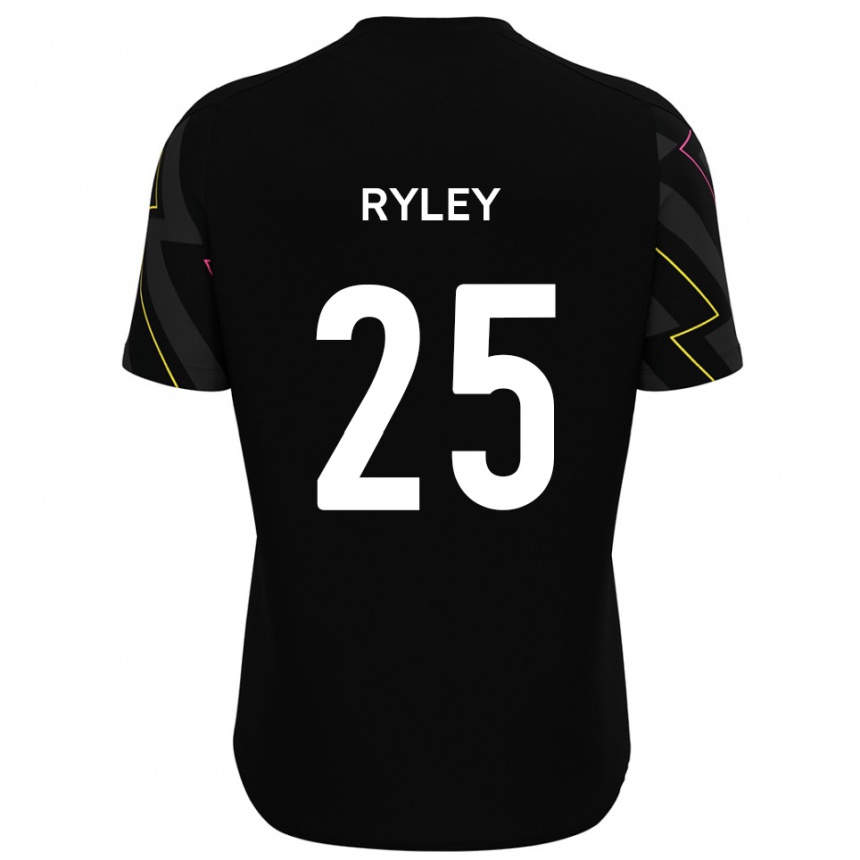 ילדים כדורגל קיאן ריילי #25 שחור אפור הרחק ג'רזי 2025/26