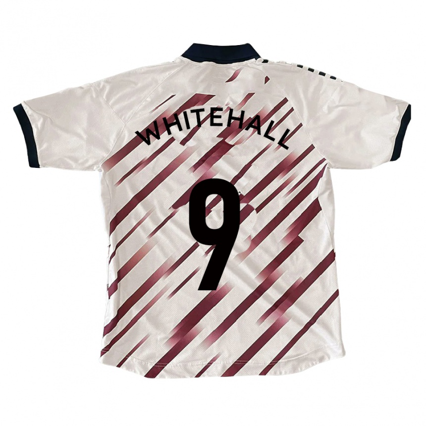 ילדים כדורגל דני וייטהול #9 לבן אדום הרחק ג'רזי 2025/26