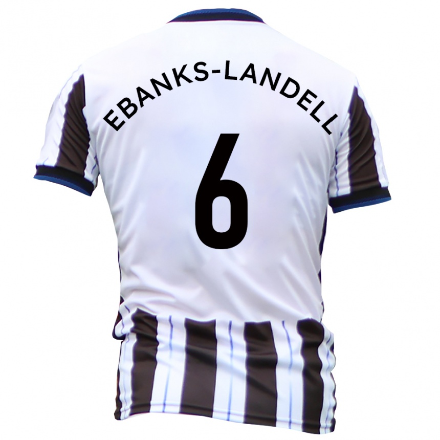 ילדים כדורגל אית'ן איבנקס-לנדל #6 לבן שחור הרחק ג'רזי 2025/26