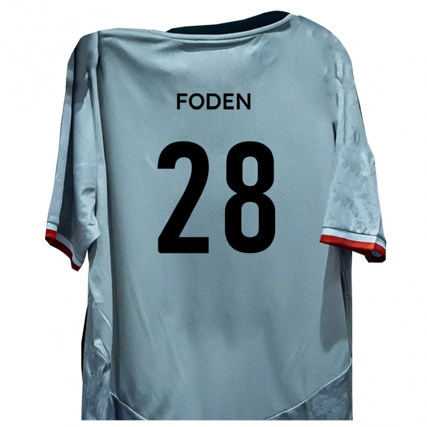 ילדים כדורגל דניאל פודן #28 לבן שחור הרחק ג'רזי 2025/26