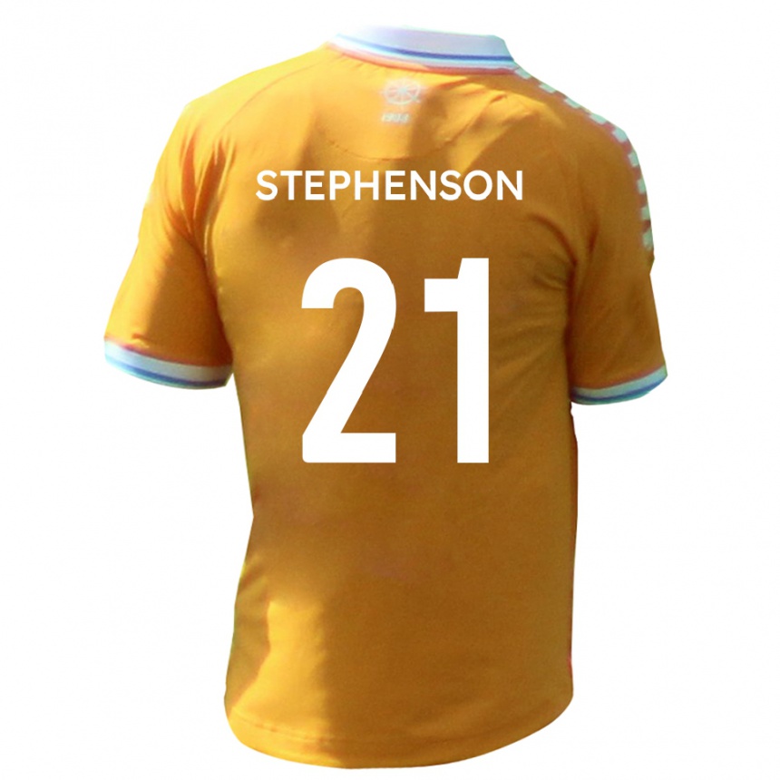 ילדים כדורגל Louis Stephenson #21 צהוב כחול הרחק ג'רזי 2025/26