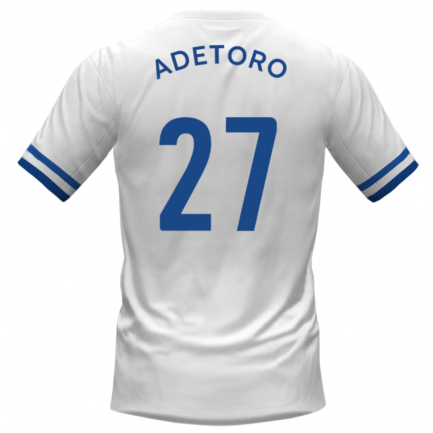 ילדים כדורגל אדם אלימי-אדטורו #27 לבן כחול הרחק ג'רזי 2025/26