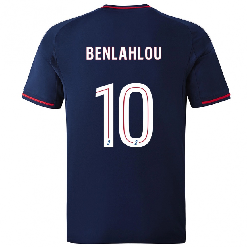 ילדים כדורגל דריל בנלהלו #10 כחול נייבי אדום הרחק ג'רזי 2025/26