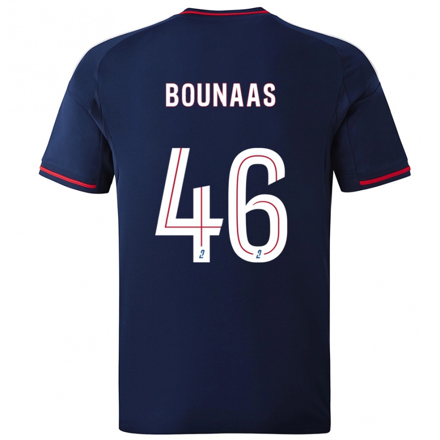 ילדים כדורגל אידריס בונאאס #46 כחול נייבי אדום הרחק ג'רזי 2025/26