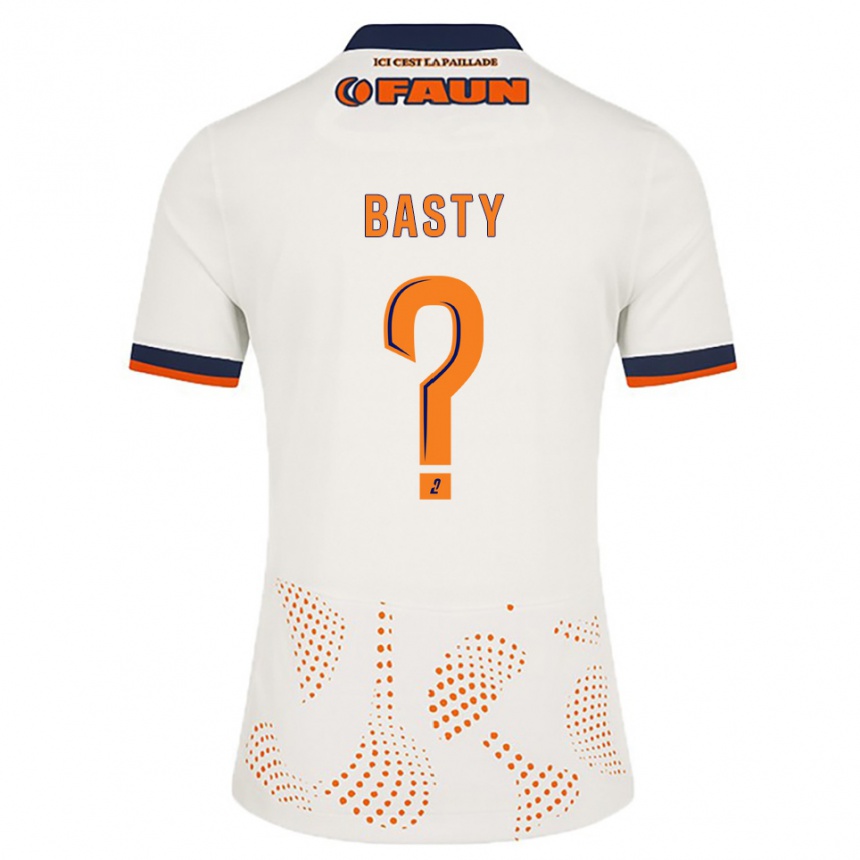 ילדים כדורגל Ewen Basty #0 לבן כתום הרחק ג'רזי 2025/26