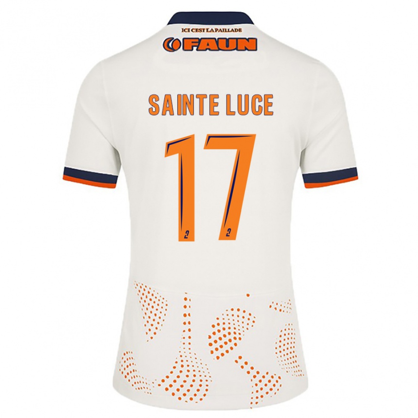 ילדים כדורגל תיאו סנט-לוצ׳ה #17 לבן כתום הרחק ג'רזי 2025/26 ילדים כדורגל תיאו סנט-לוצ׳ה #17 לבן כתום הרחק ג'רזי 2025/26