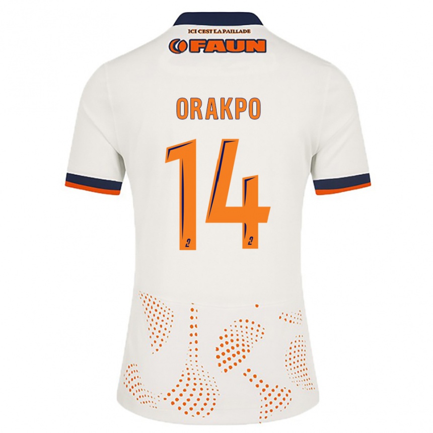 ילדים כדורגל ויקטור אוראקפו #14 לבן כתום הרחק ג'רזי 2025/26