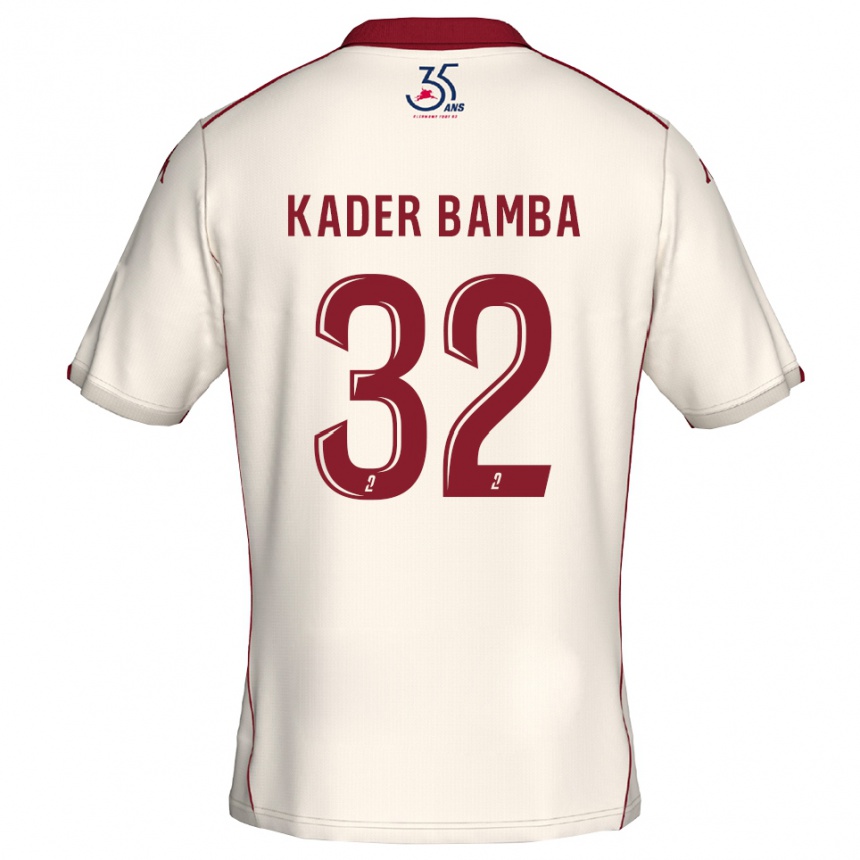 ילדים כדורגל קאדר במבה #32 לבן בורדו הרחק ג'רזי 2025/26