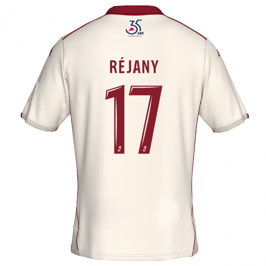 ילדים כדורגל Louise Réjany #17 לבן בורדו הרחק ג'רזי 2025/26