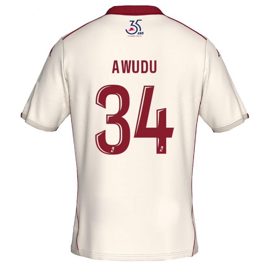 ילדים כדורגל סומאילה אובודו #34 לבן בורדו הרחק ג'רזי 2025/26