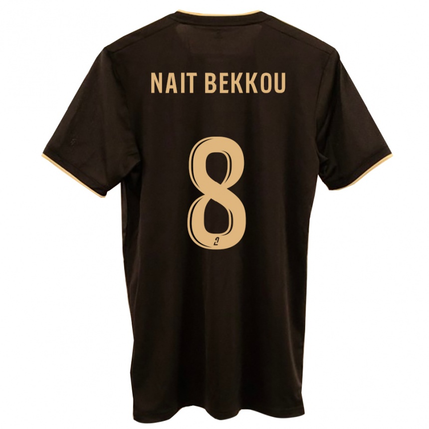 ילדים כדורגל Ilyes Nait Bekkou #8 כחול אדום הרחק ג'רזי 2025/26