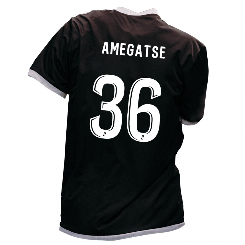 ילדים כדורגל Foly Amegatse #36 שחור זהב הרחק ג'רזי 2025/26