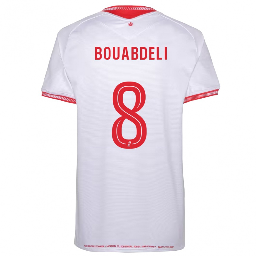 ילדים כדורגל Walid Bouabdeli #8 שחור אדום הרחק ג'רזי 2025/26