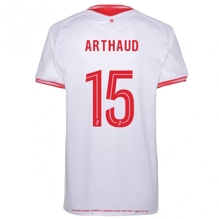 ילדים כדורגל Isaac Arthaud #15 שחור אדום הרחק ג'רזי 2025/26