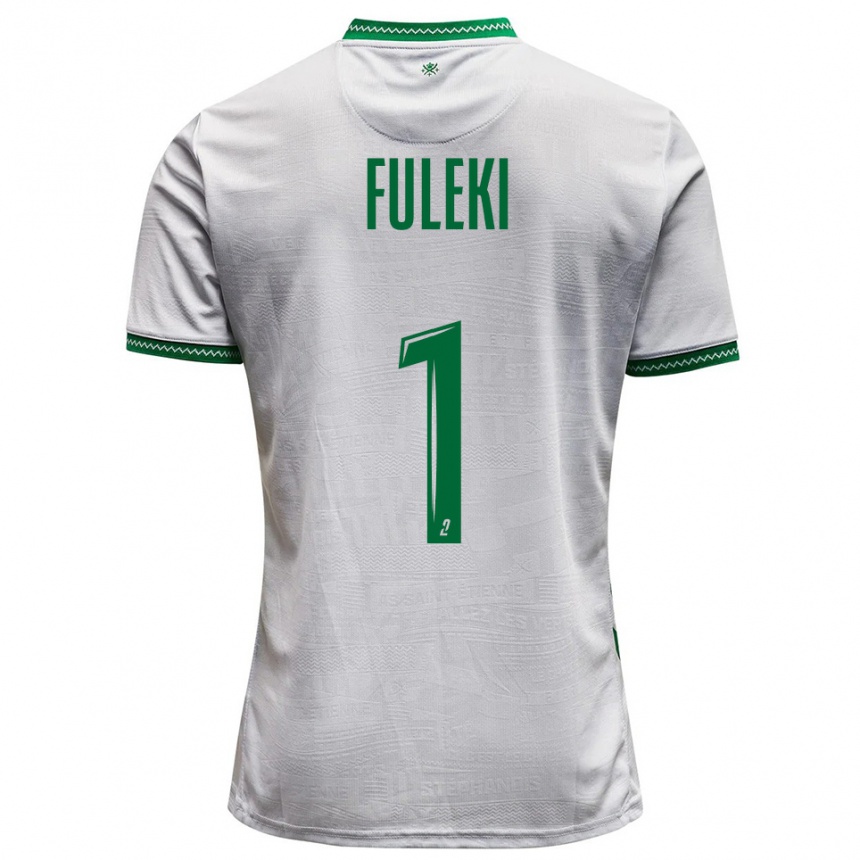 ילדים כדורגל רפאל פולקי #1 לבן ירוק הרחק ג'רזי 2025/26