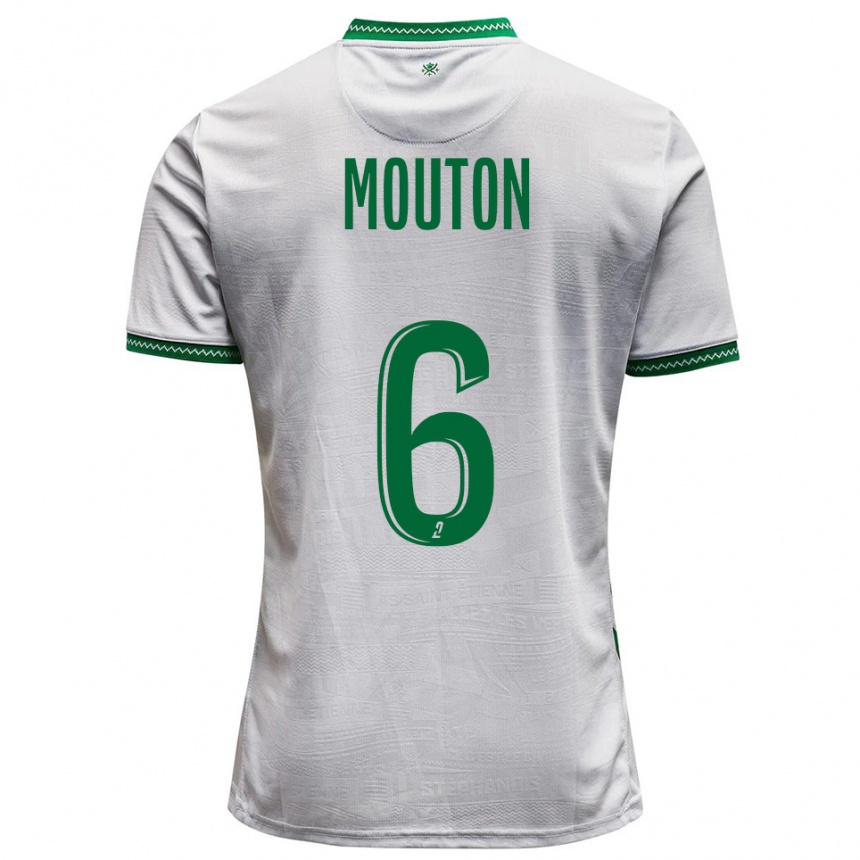 ילדים כדורגל ג׳ולס מוטון #6 לבן ירוק הרחק ג'רזי 2025/26