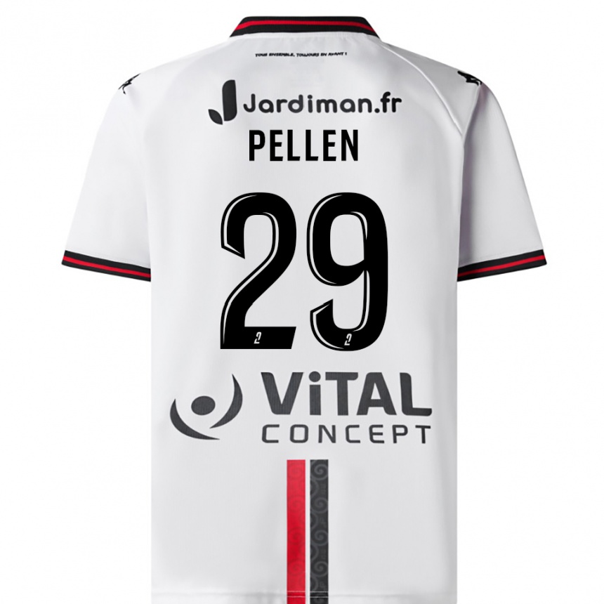ילדים כדורגל בלאנש פלן #29 לבן אדום הרחק ג'רזי 2025/26