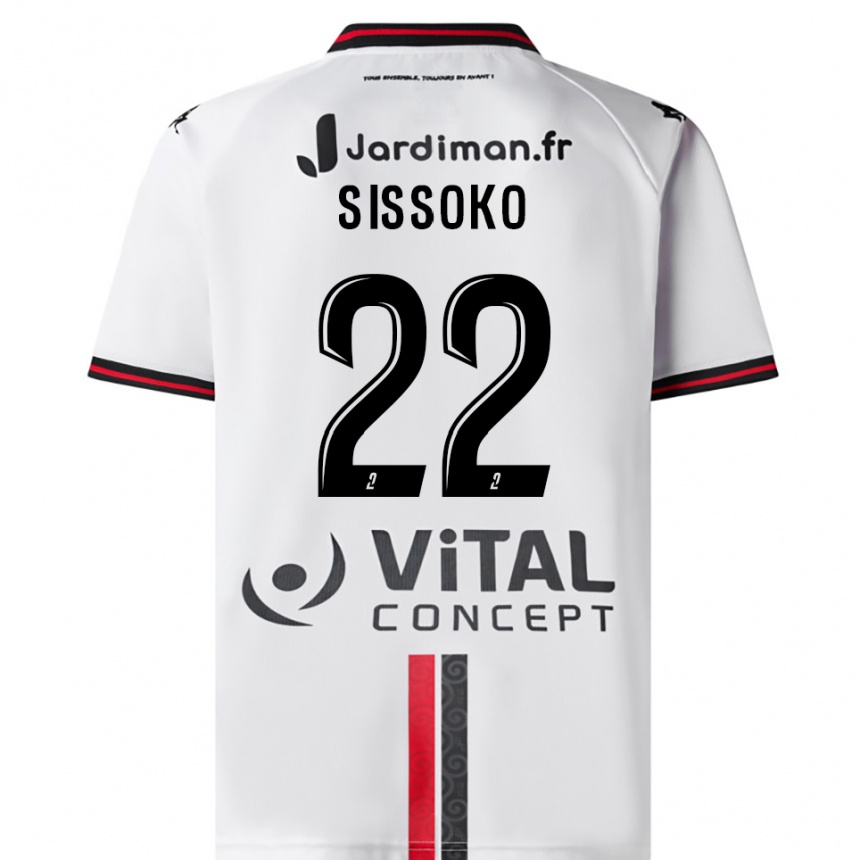 ילדים כדורגל אלפא סיסוקו #22 לבן אדום הרחק ג'רזי 2025/26