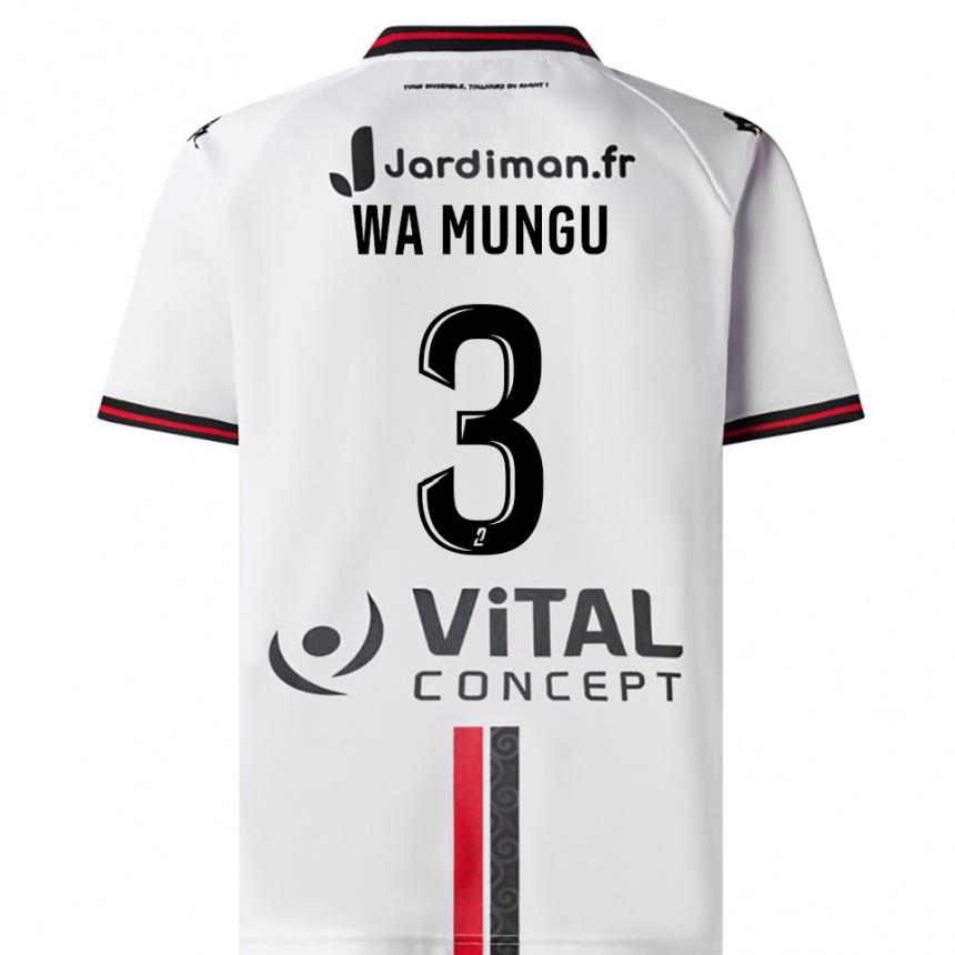 ילדים כדורגל Vimoj Muntu Wa Mungu #3 לבן אדום הרחק ג'רזי 2025/26