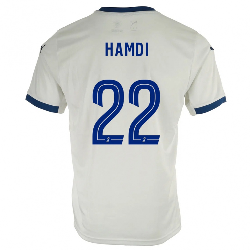 ילדים כדורגל מאתיס חאמדי #22 לבן כחול הרחק ג'רזי 2025/26