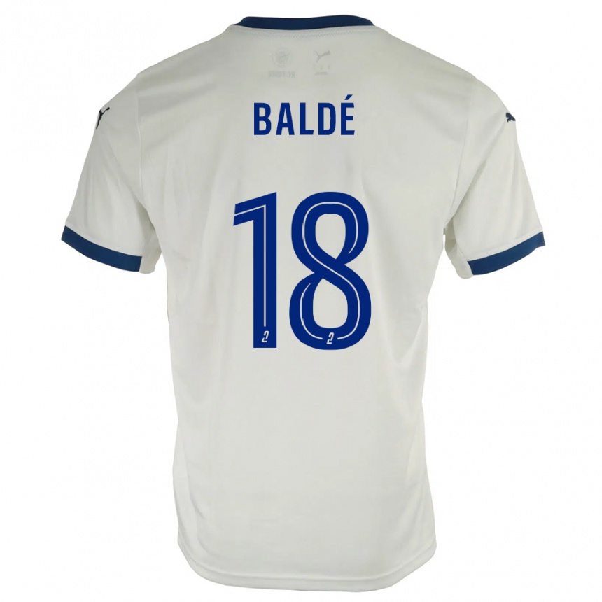 ילדים כדורגל תיירנו באלדה #18 לבן כחול הרחק ג'רזי 2025/26