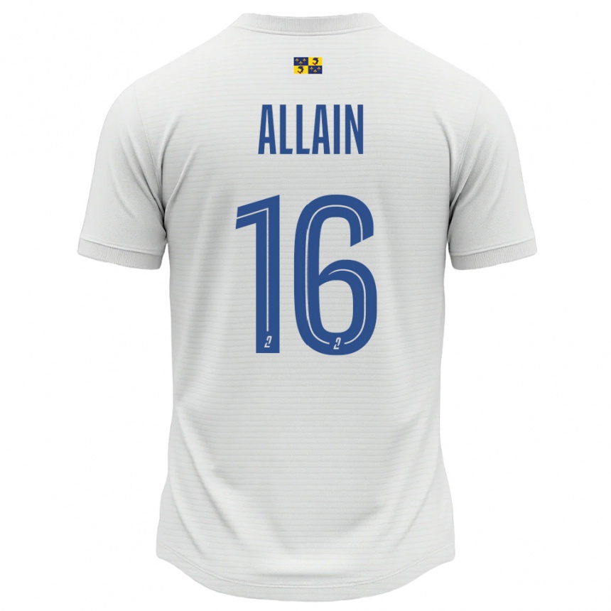 ילדים כדורגל בובי אליין #16 לבן כחול הרחק ג'רזי 2025/26