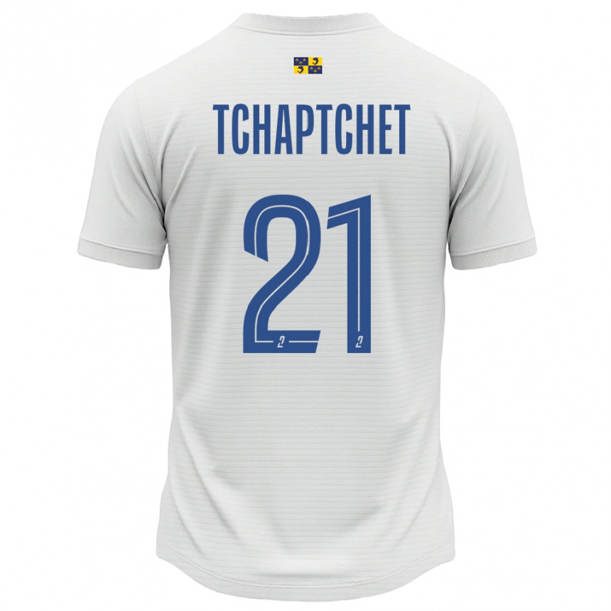 ילדים כדורגל אלאן צ'אפטשה #21 לבן כחול הרחק ג'רזי 2025/26